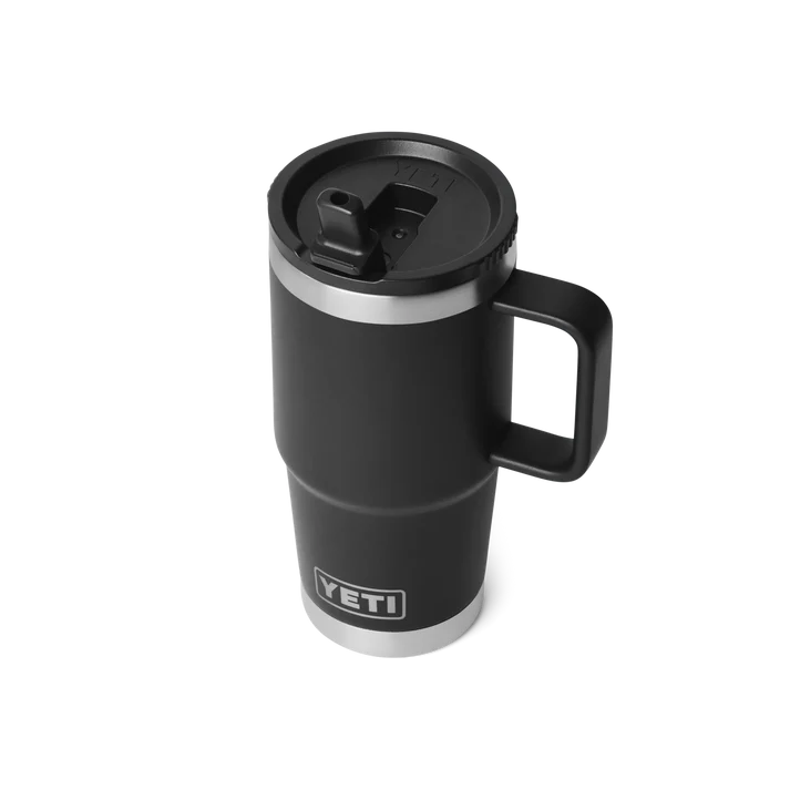 YETI Rambler 20 OZ (591ml) Travel Mug With Straw Lid - Black