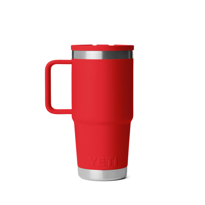 YETI Rambler 20 OZ (591ml) Travel Mug With Straw Lid - Rescue Red