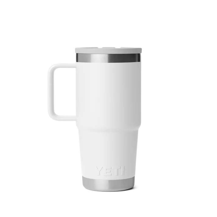 YETI Rambler 20 OZ (591ml) Travel Mug With Straw Lid - White