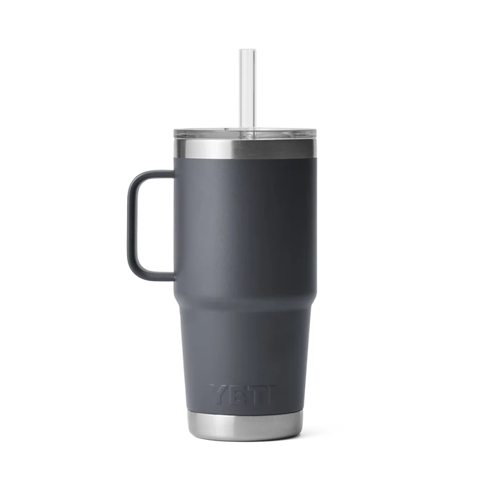 YETI Rambler 25 OZ (739ml) Straw Mug With Straw Lid - Charcoal