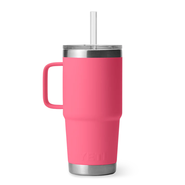 YETI Rambler 25 OZ (739ml) Straw Mug With Straw Lid - Tropical Pink