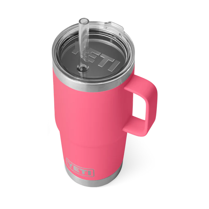 YETI Rambler 25 OZ (739ml) Straw Mug With Straw Lid - Tropical Pink