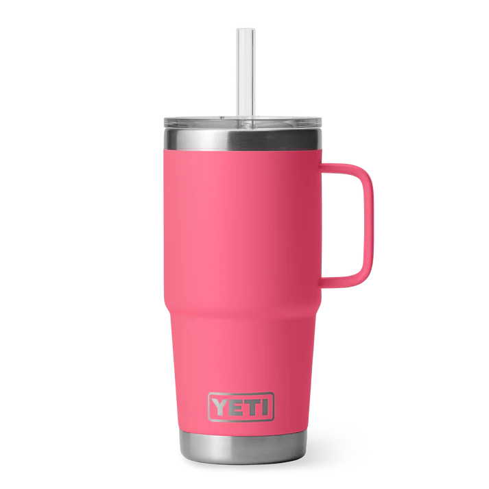 YETI Rambler 25 OZ (739ml) Straw Mug With Straw Lid - Tropical Pink