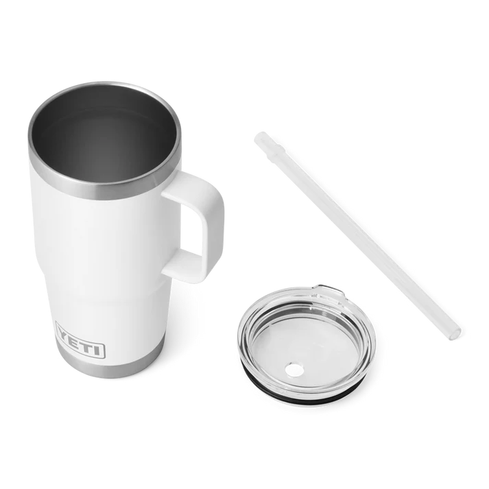 YETI Rambler 25 OZ (739ml) Straw Mug With Straw Lid - White