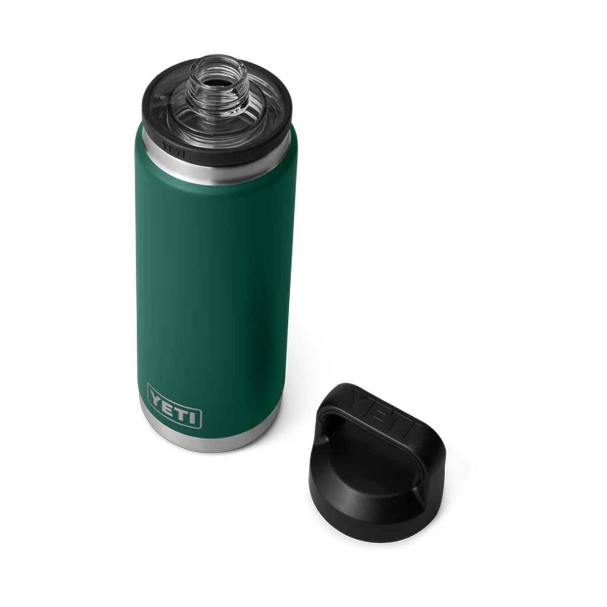 YETI Rambler 26 OZ (769ml) Bottle With Chug Cap - Black Forest Green