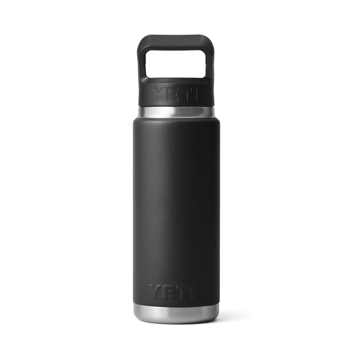 YETI Rambler 26 OZ (769ml) Bottle With Straw Cap - Black