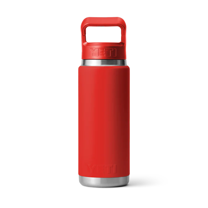 YETI Rambler 26 OZ (769ml) Bottle With Straw Cap - Rescue Red