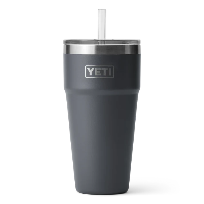 YETI Rambler 26 OZ (769ml) Straw Cup With Straw Lid - Charcoal