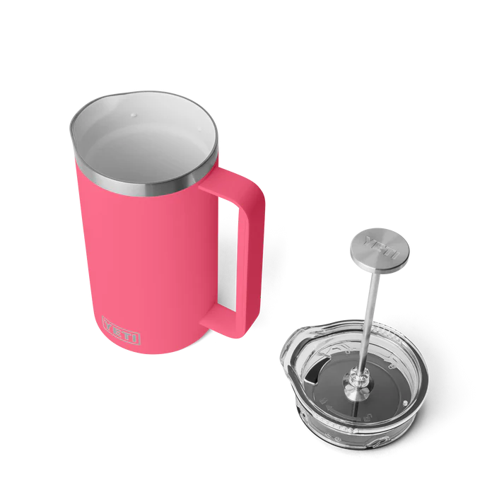 YETI Rambler 34 OZ French Press Cafetiere - Tropical Pink