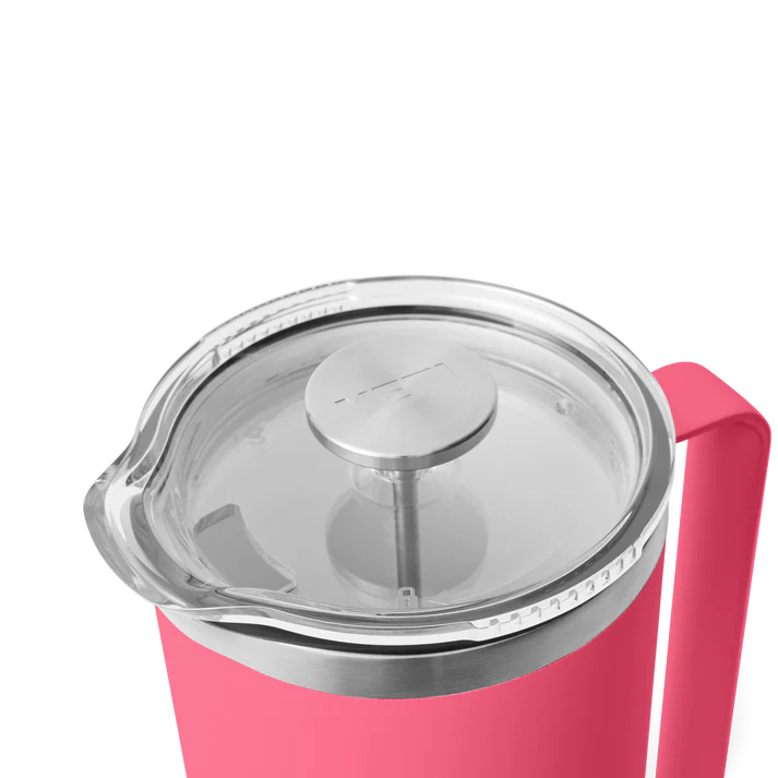 YETI Rambler 34 OZ French Press Cafetiere - Tropical Pink