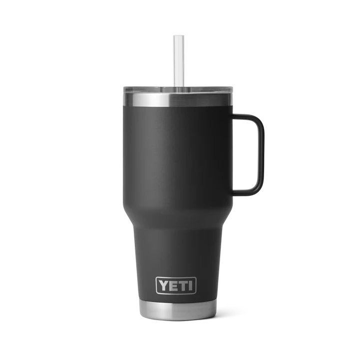 YETI Rambler 35 OZ (994ml) Straw Mug With Straw Lid - Black