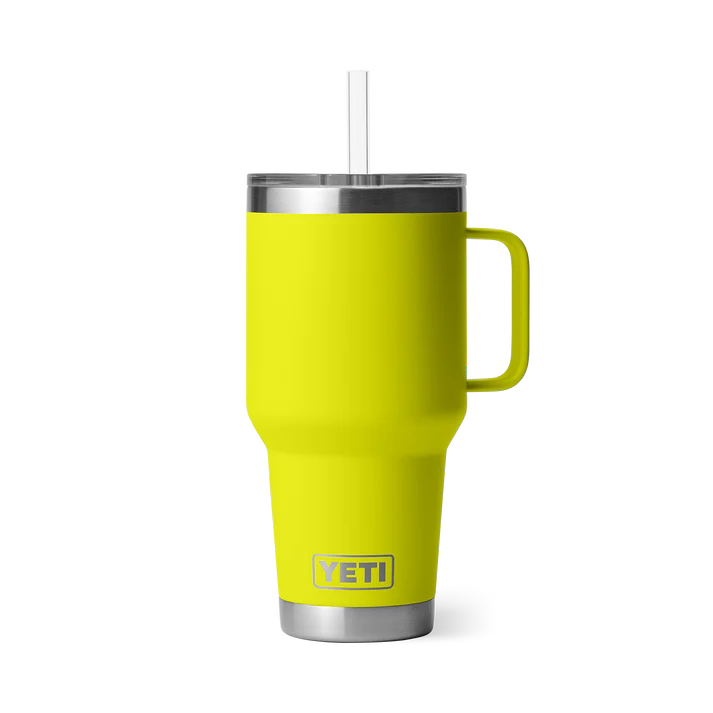 YETI Rambler 35 OZ (994ml) Straw Mug With Straw Lid - Firefly Yellow