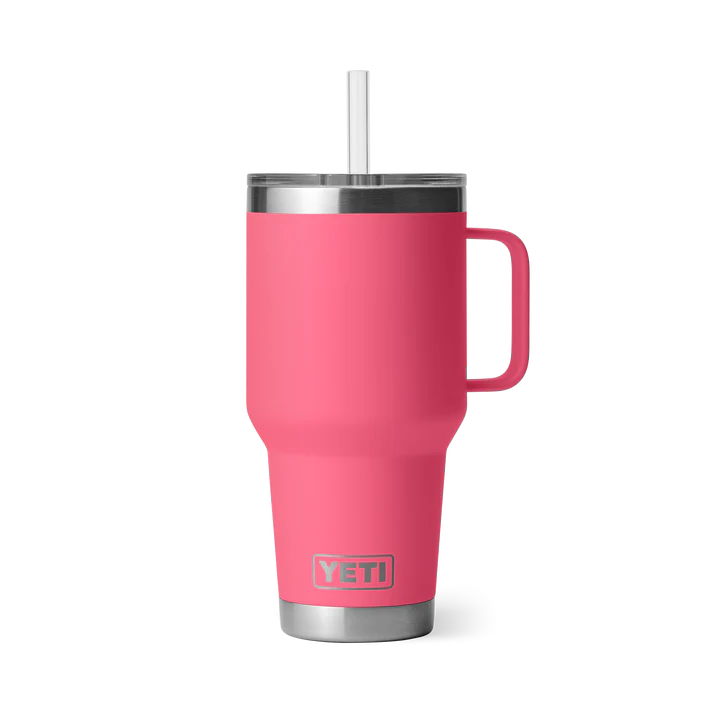 YETI Rambler 35 OZ (994ml) Straw Mug With Straw Lid - Tropical Pink