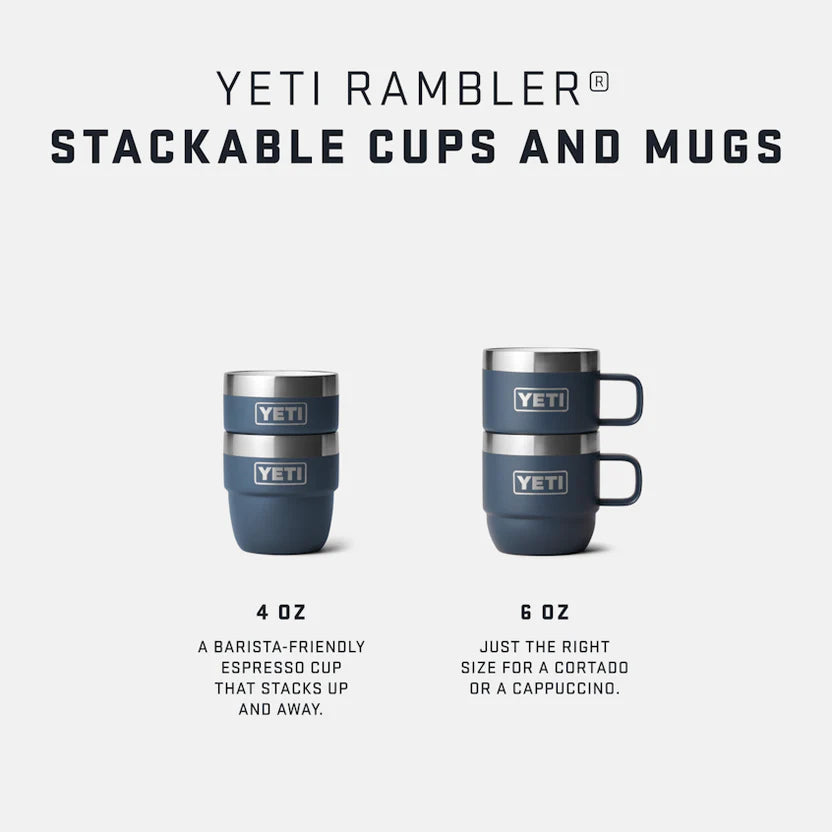 YETI Rambler 4 OZ (118ml) Stackable Espresso Cups - Navy YETI