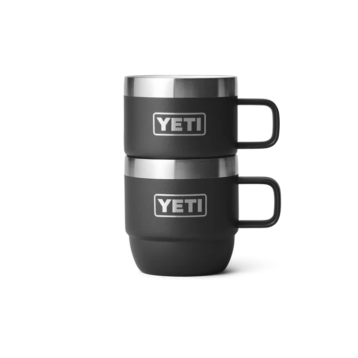 YETI Rambler 6 OZ (177ml) Stackable Espresso Mugs - Black