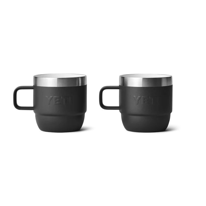YETI Rambler 6 OZ (177ml) Stackable Espresso Mugs - Black