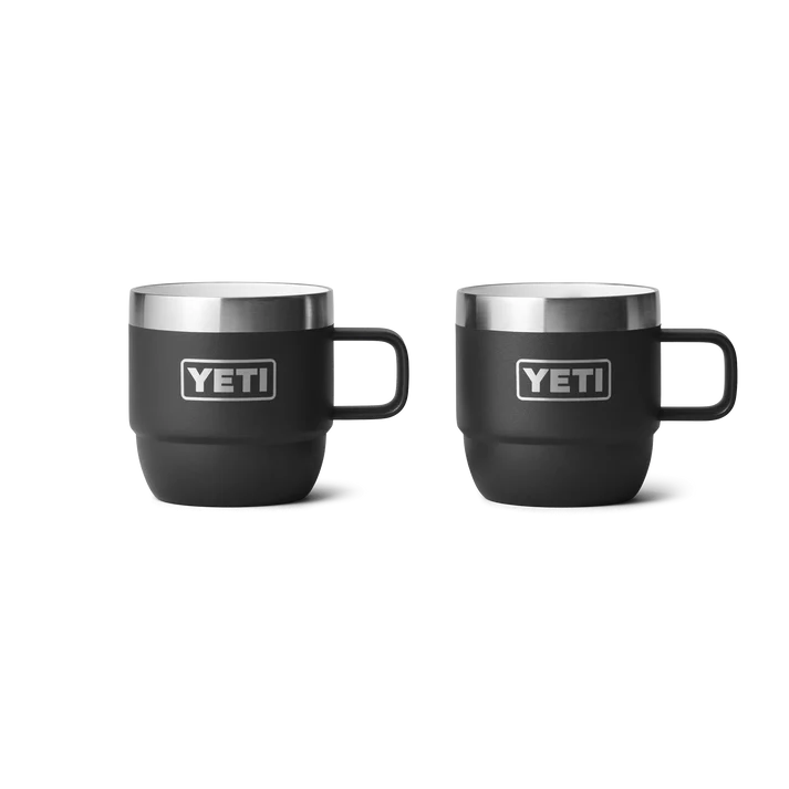YETI Rambler 6 OZ (177ml) Stackable Espresso Mugs - Black