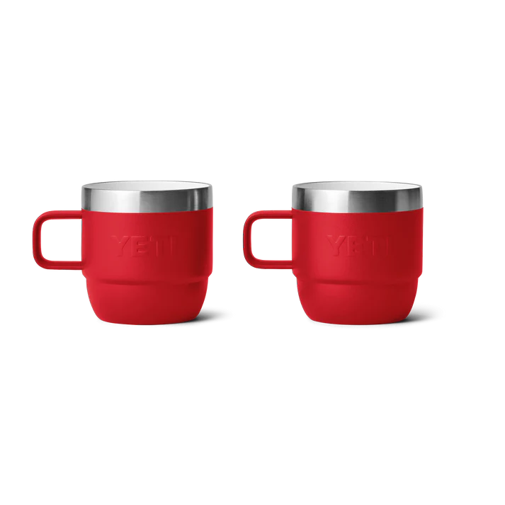 YETI Rambler 6 OZ (177ml) Stackable Espresso Mugs - Rescue Red