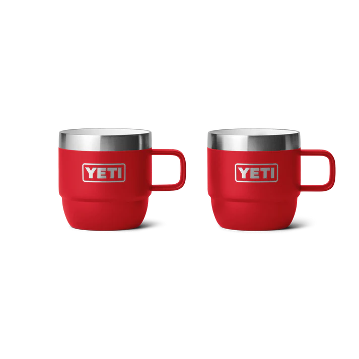 YETI Rambler 6 OZ (177ml) Stackable Espresso Mugs - Rescue Red
