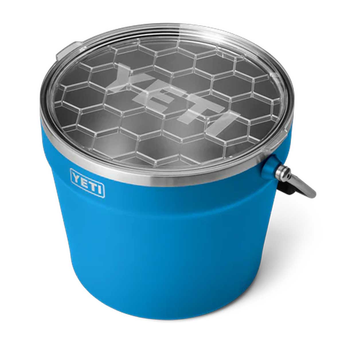 YETI Rambler 7.6L Beverage Bucket With Lid - Big Wave Blue