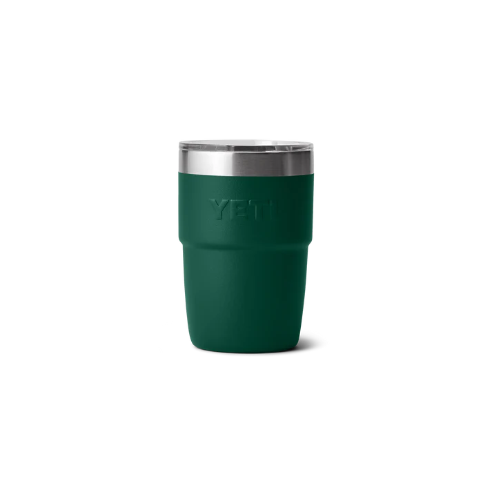 YETI Rambler 8 OZ (237ml) Stackable Cup with DuraSip™ Ceramic Lining - Black Forest Green