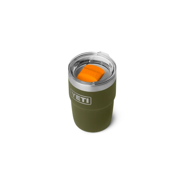 YETI Rambler 8 OZ (237ml) Stackable Cup With DuraSip™ Ceramic Lining - Olive / King Crab