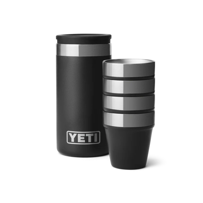 YETI Shot Glasses With Carrying Case - Black