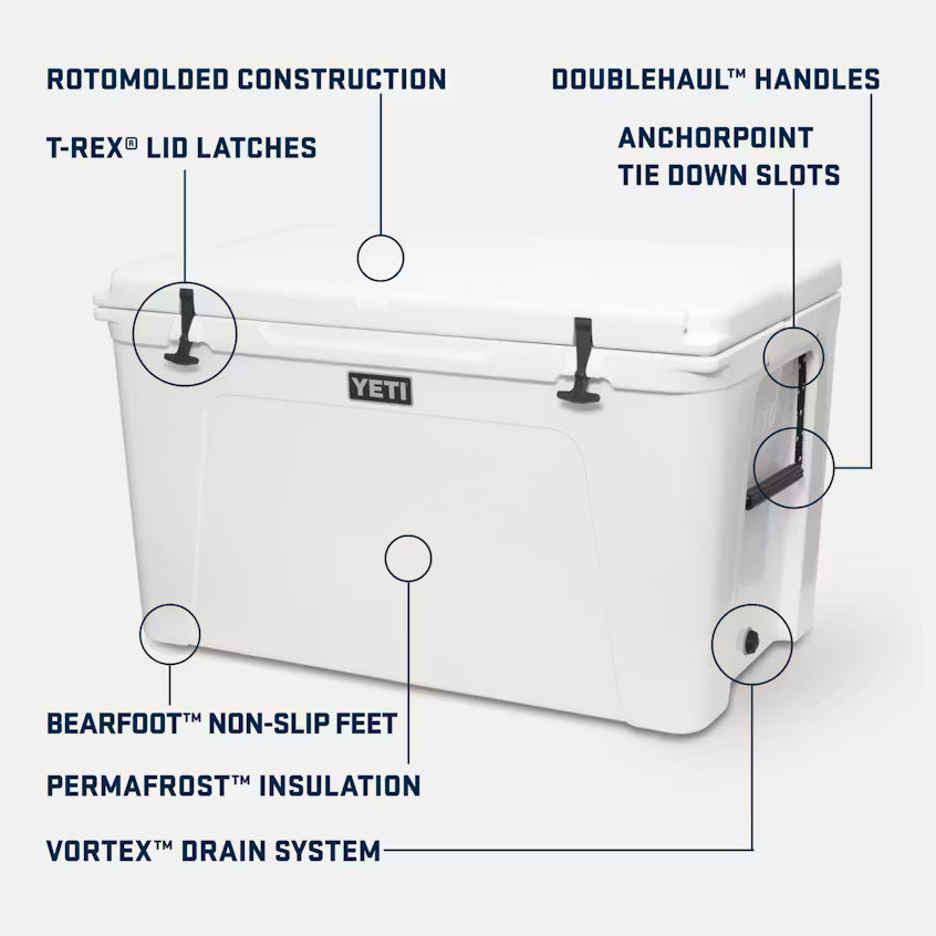 YETI Tundra 210 Heavy Duty Cooler Box - White