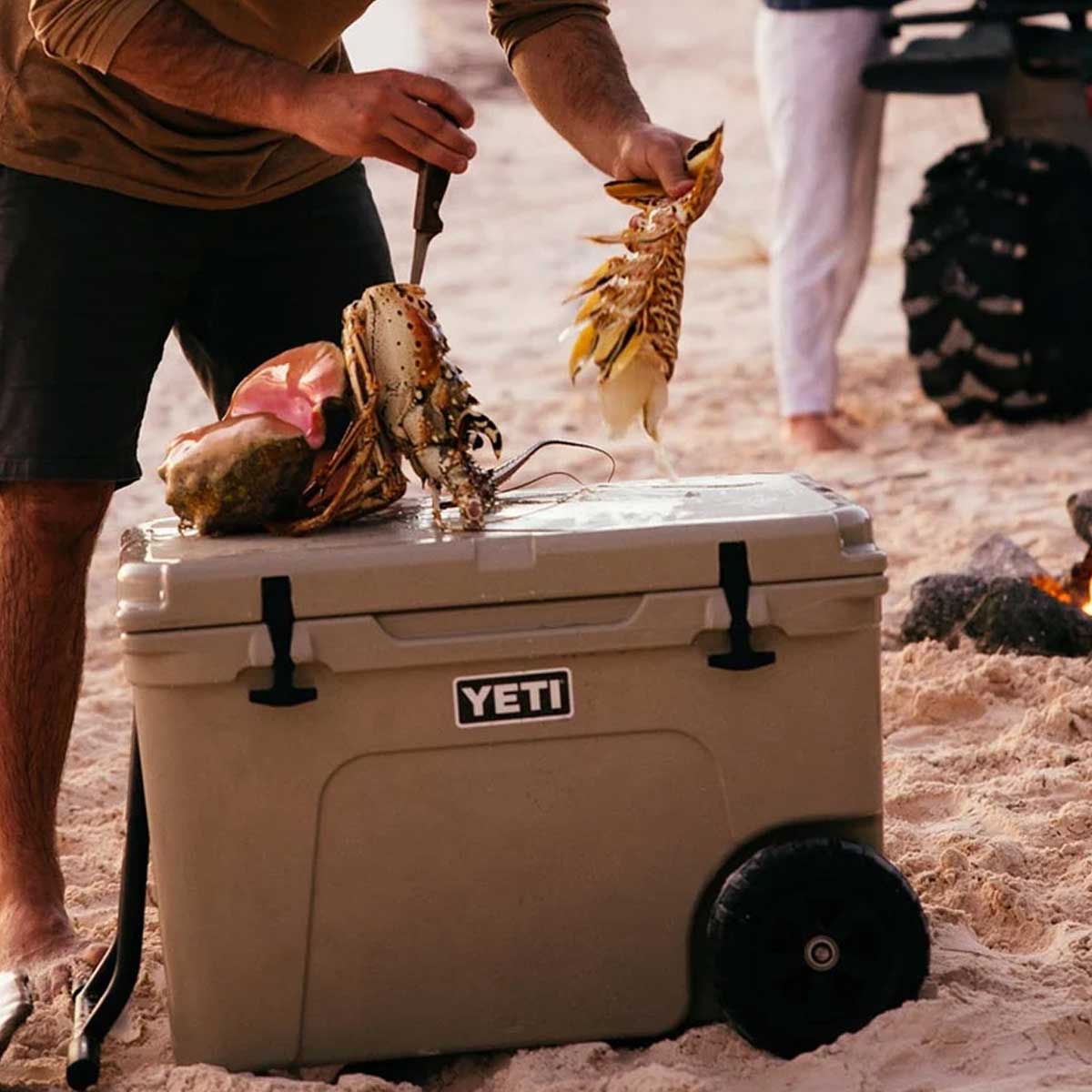 YETI Tundra Haul Heavy Duty Wheeled Cooler Box - Tan