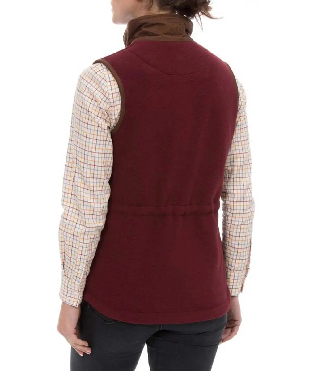 ALAN PAINE - Ladies Aylsham Fleece Gilet - Bordeaux