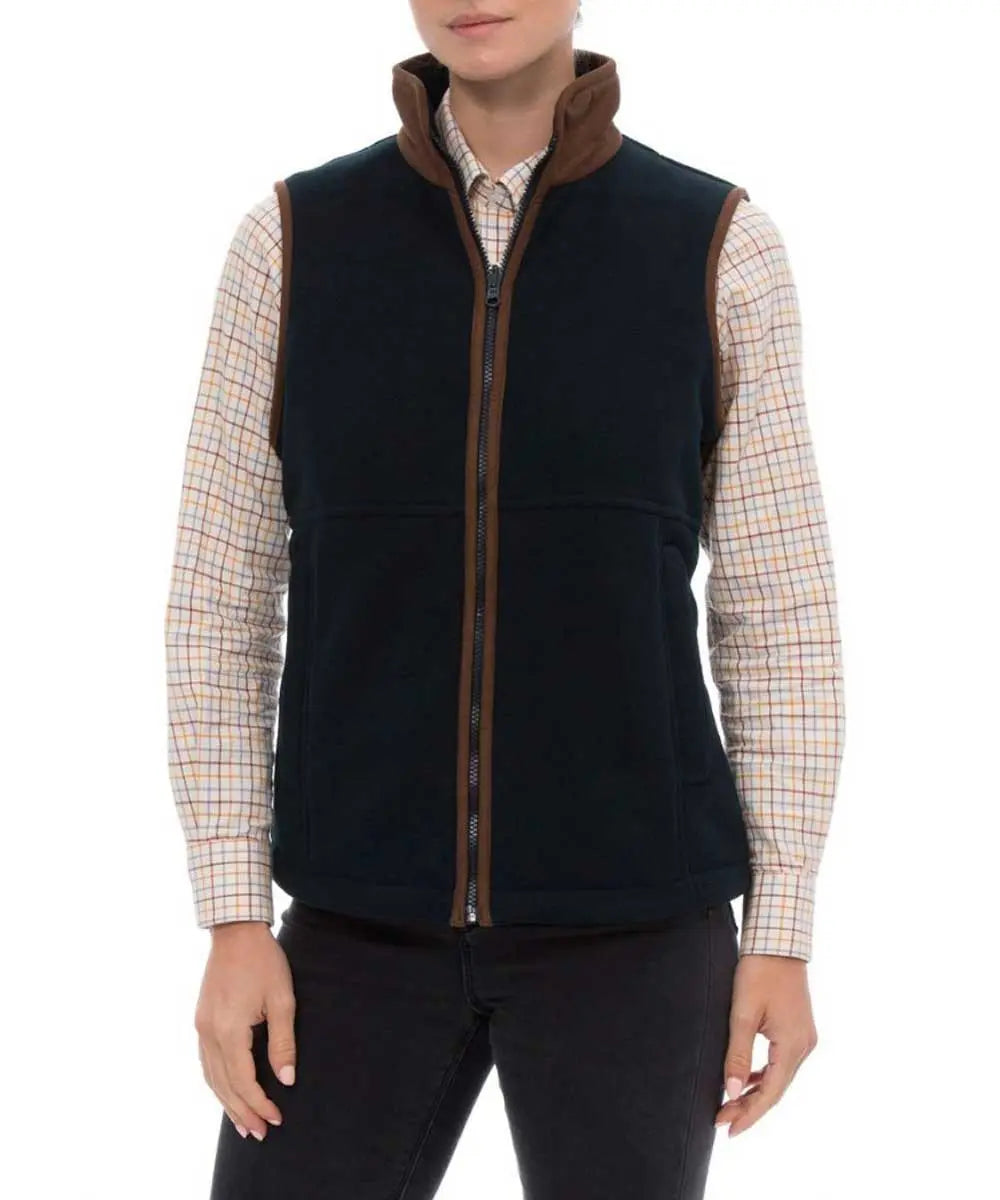 ALAN PAINE - Ladies Aylsham Fleece Gilet - Dark Navy