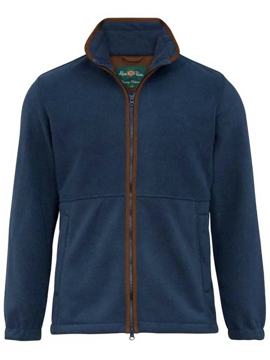 ALAN PAINE - Mens Aylsham Fleece Jacket - Blue Steel