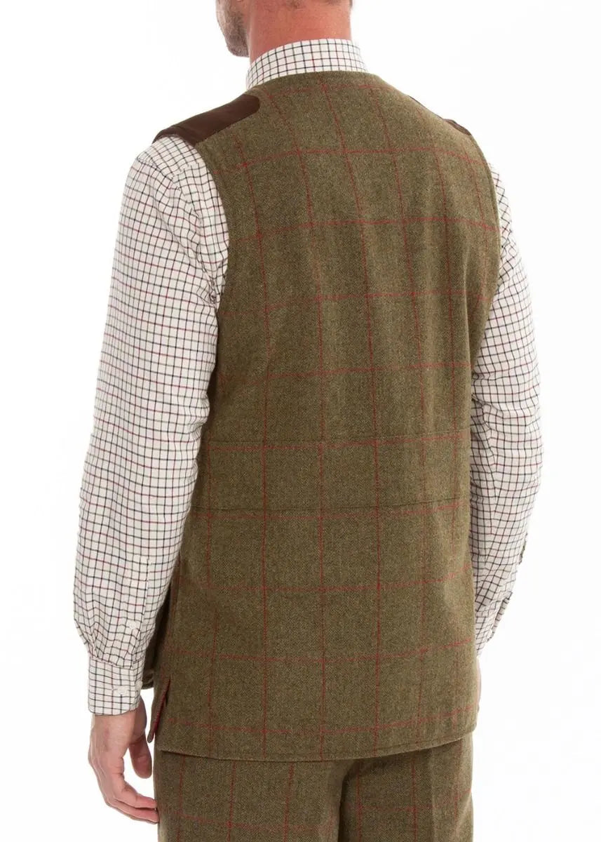 ALAN PAINE Combrook Mens Shooting Waistcoat - Sage Alan Paine