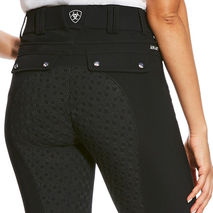 ARIAT Tri Factor Grip Full Seat Breeches – Womens - Black Ariat
