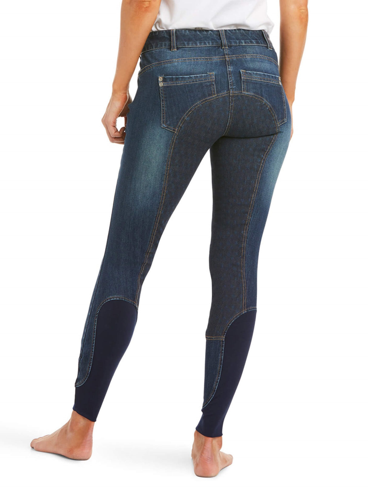 ARIAT Halo Denim Riding Breeches – Womens Full Seat - Marine Blue Ariat