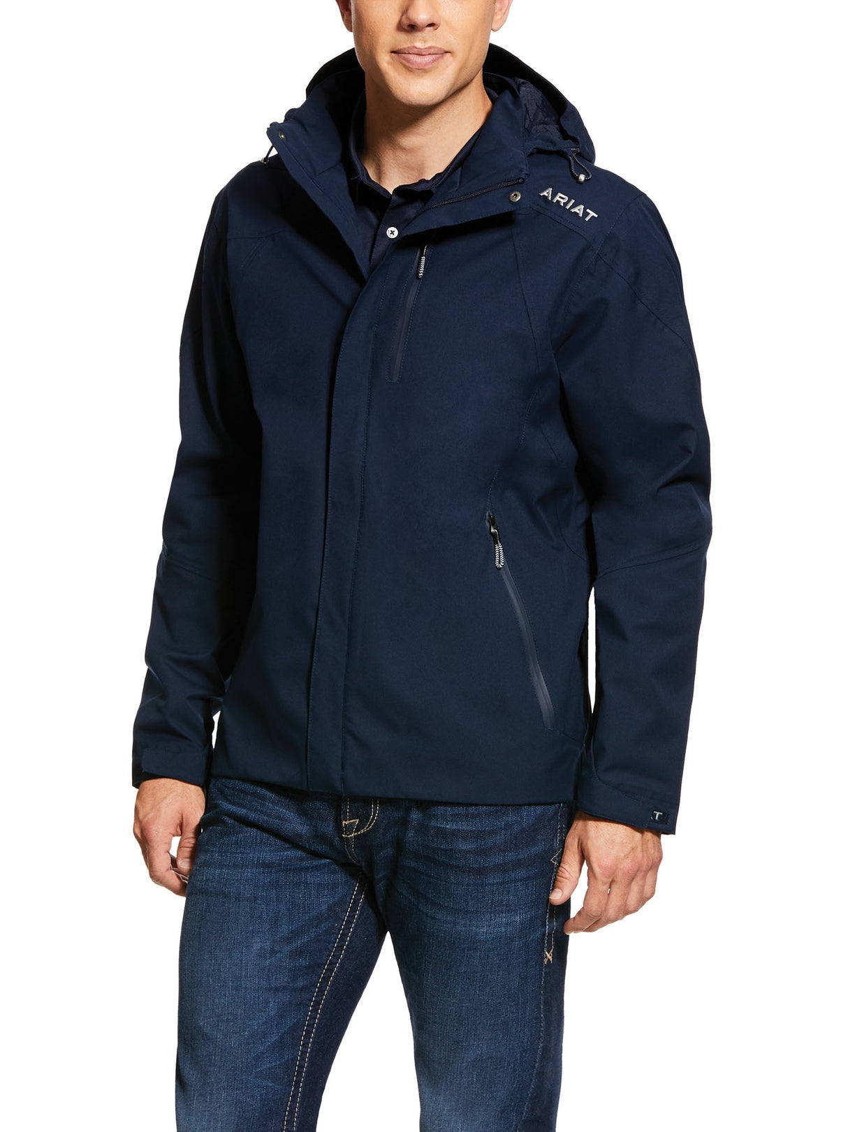 ARIAT Men's Coastal Waterproof Jacket - Navy Ariat