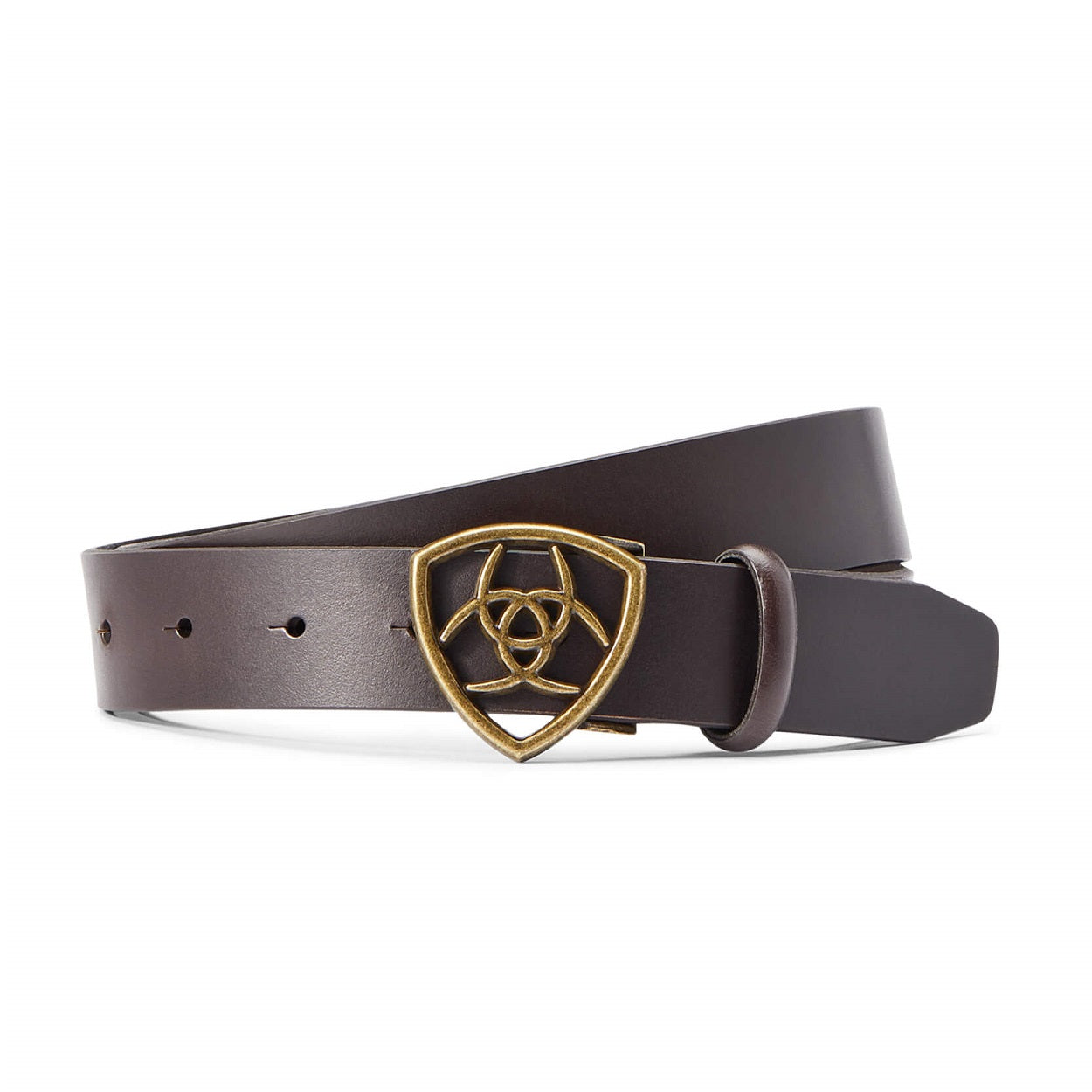 ARIAT The Shield Leather Belt - Womens - Cocoa
