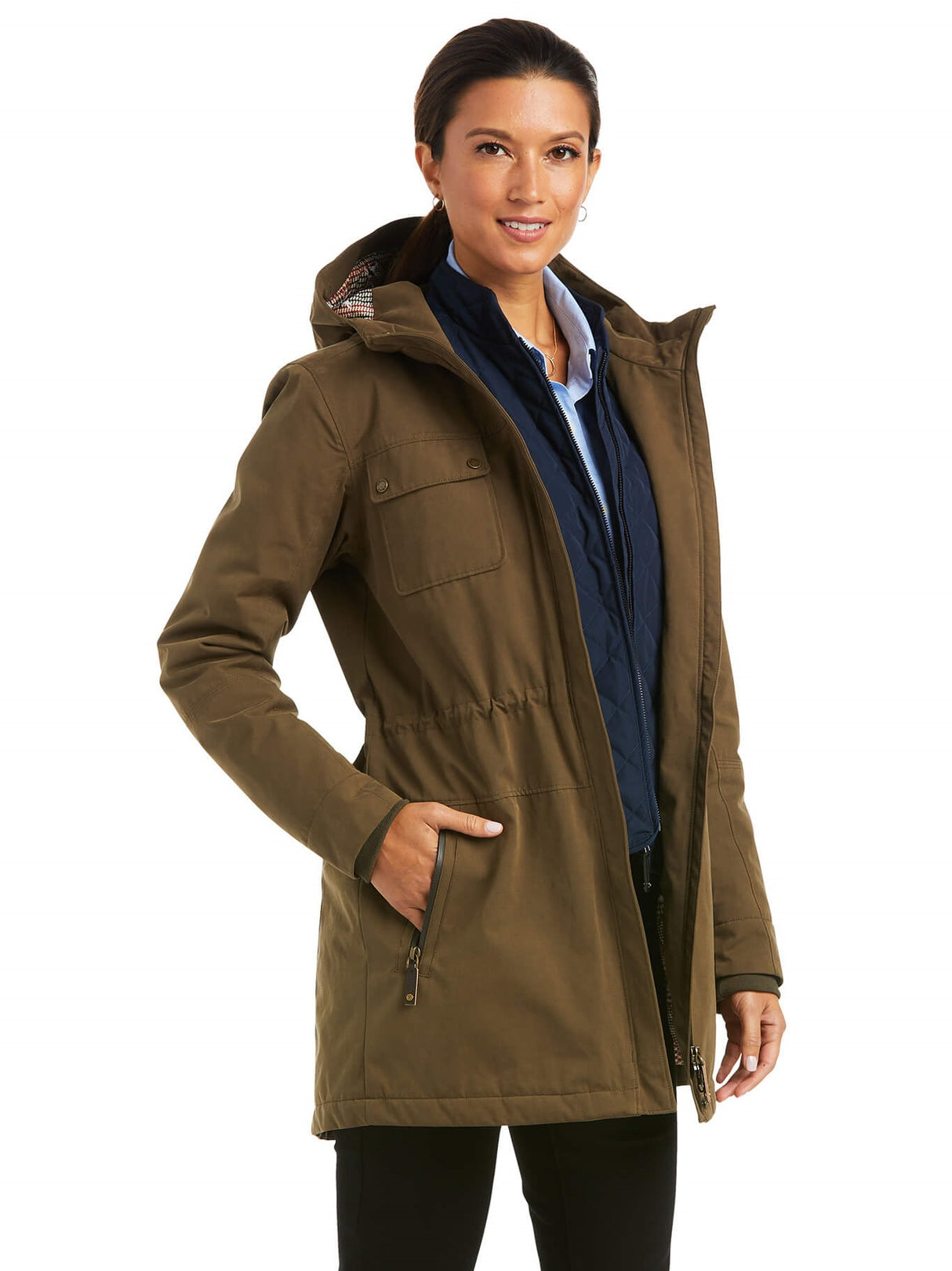 ARIAT Argentium Waterproof Insulated Parka Jacket - Women's - Earth