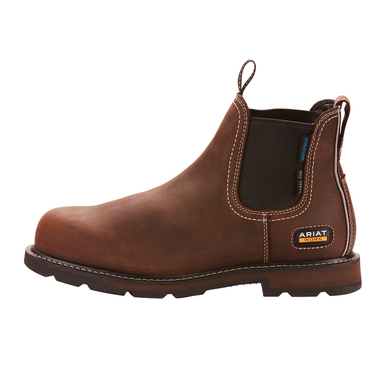 ARIAT Groundbreaker Chelsea Work Boots - Mens H2O Steel Toe Cap