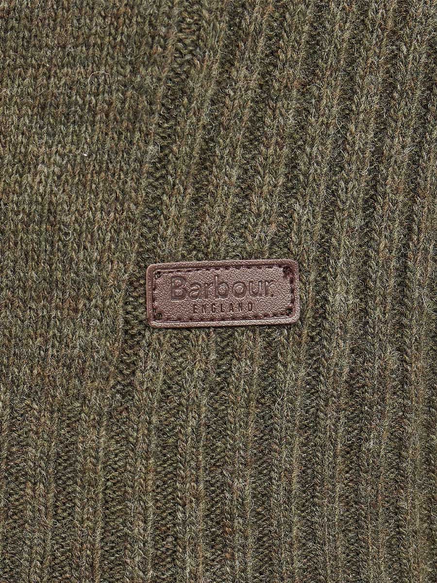 BARBOUR Nelson Essential Half Zip Jumper - Mens - Seaweed Barbour