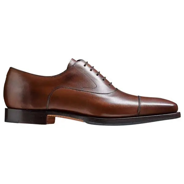 BARKER Wright Shoes - Mens Oxford Style Shoes - Walnut Calf