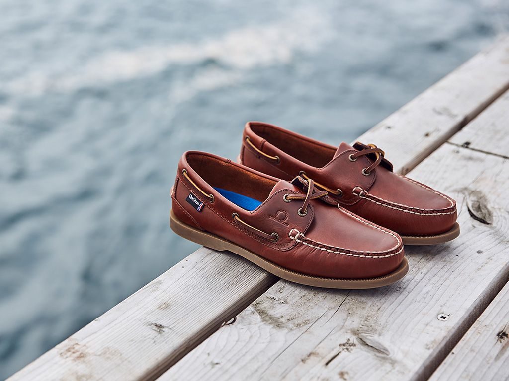 50% OFF CHATHAM Mens Deck II G2 Leather Boat Shoes - Chestnut Size: UK 10.5 / Euro 44.5 Chatham