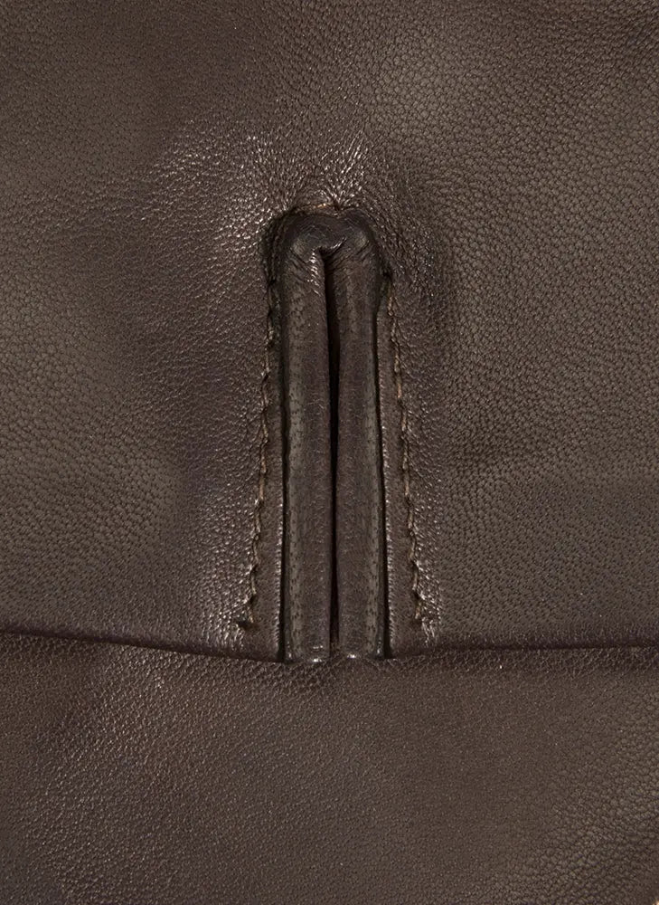 DENTS Joanna Three-Point Leather Gloves - Womens Unlined - Mocha Dents