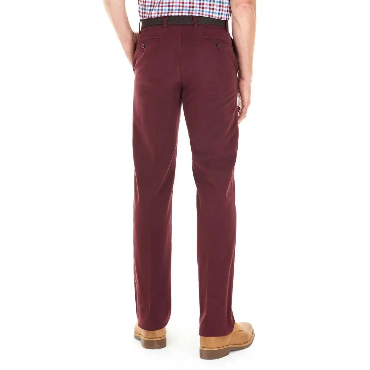 Gurteen Longford Winter Stretch Chinos – Cranberry