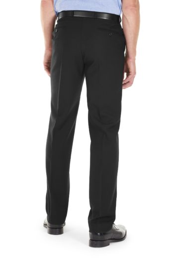 50% OFF - GURTEEN Trousers - Cologne Formal Stretch Flannels - Black - Size: 32 SHORT