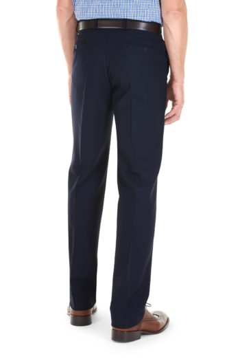 GURTEEN Trousers - Cologne Formal Stretch Flannels - Navy Gurteen