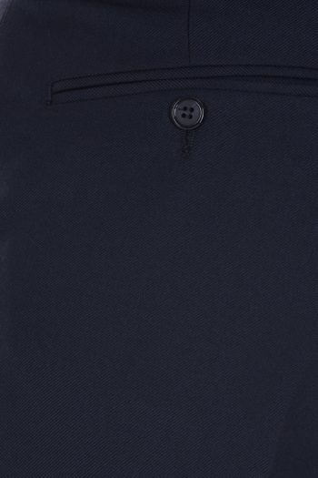 GURTEEN Trousers - Cologne Formal Stretch Flannels - Navy Gurteen