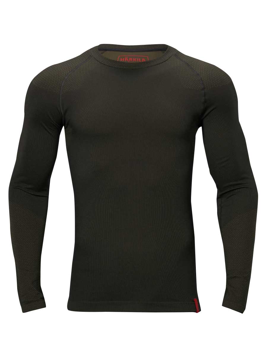 HARKILA Base Active Long Sleeve Undershirt - Mens - Dark Willow Green Harkila