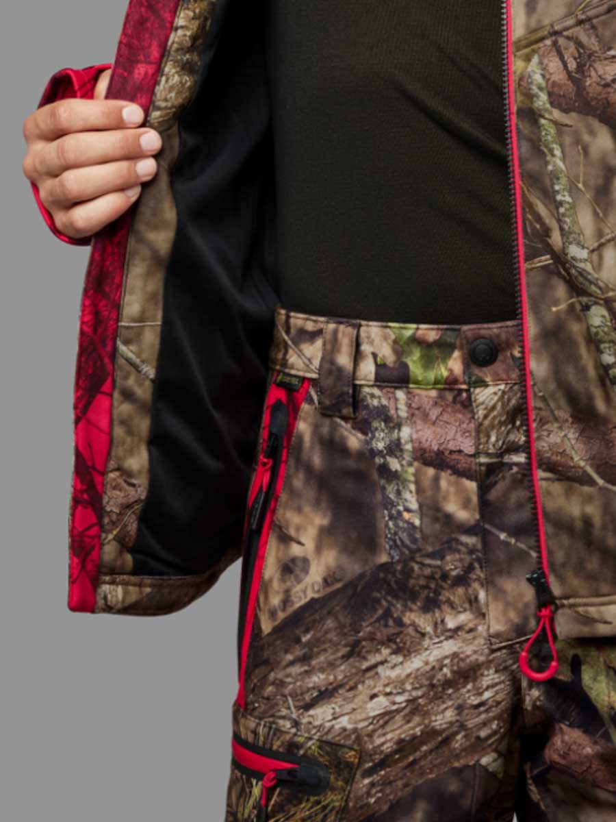 HARKILA Moose Hunter 2.0 Fleece Jacket - Mens - Mossy Oak Break-Up Country / Mossy Oak Red Harkila