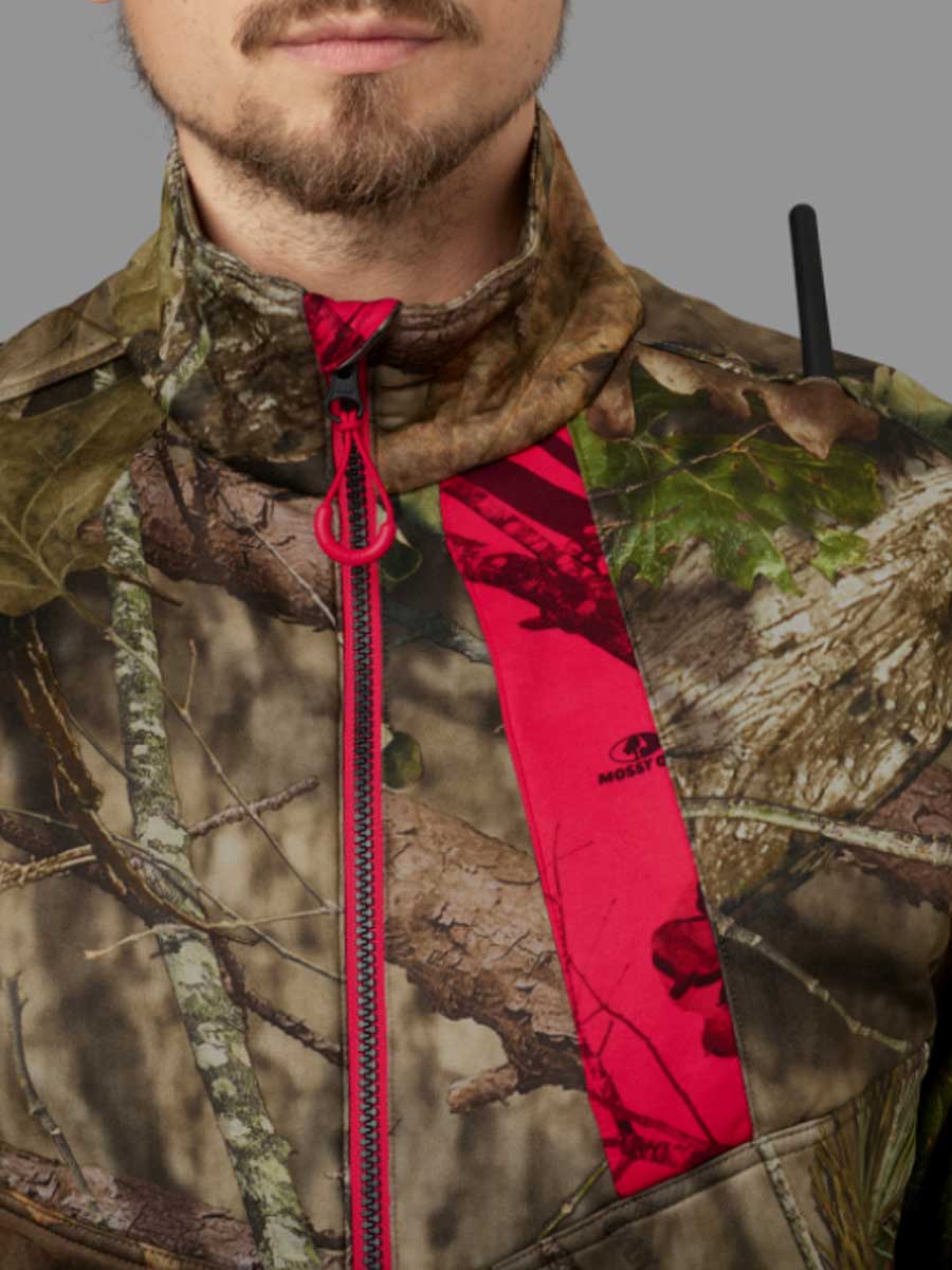 HARKILA Moose Hunter 2.0 Fleece Jacket - Mens - Mossy Oak Break-Up Country / Mossy Oak Red Harkila